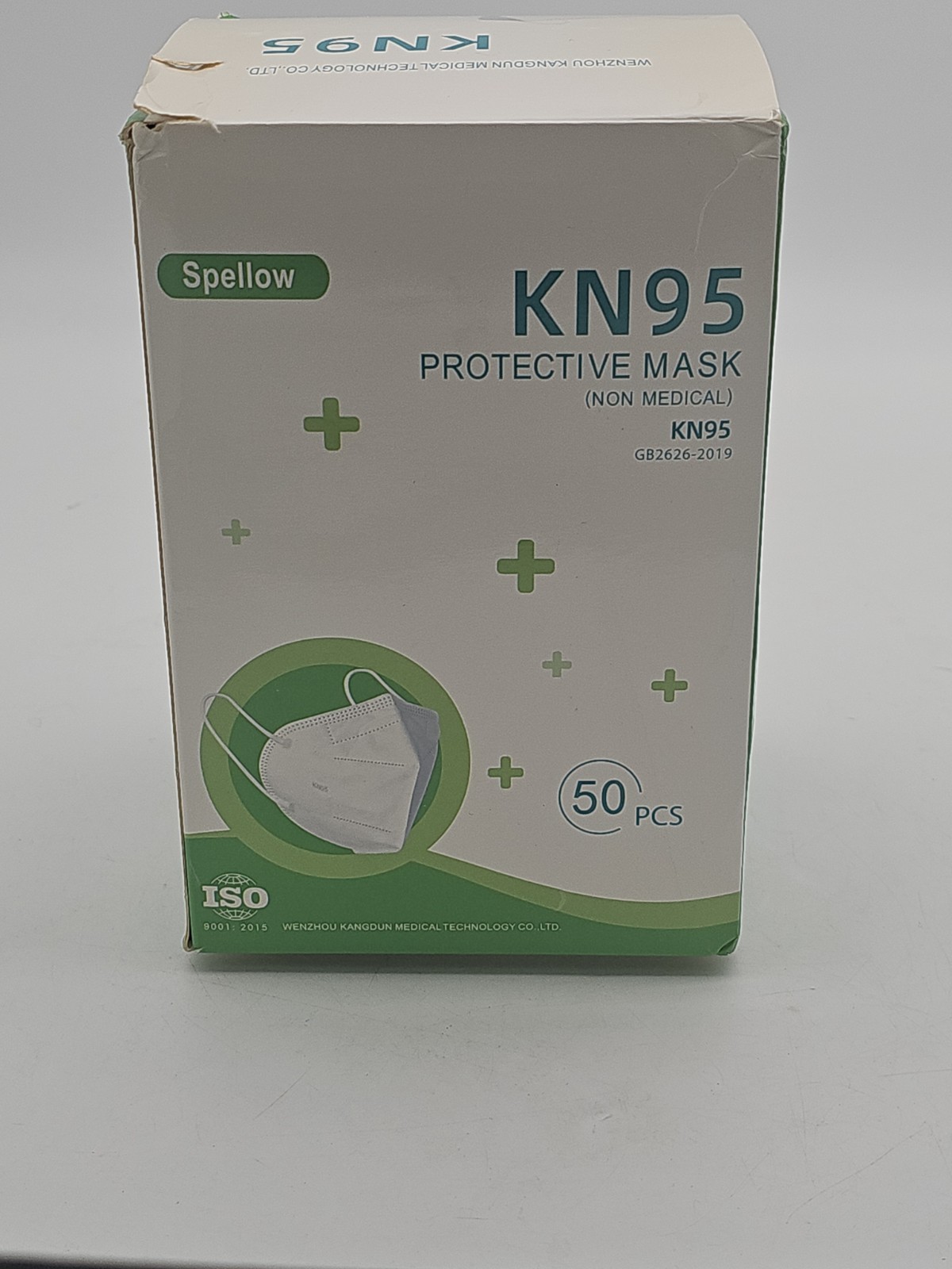 Spellow KN95 Face Mask Box of 50 Pcs | GB2626-2019 Certified Protective Masks