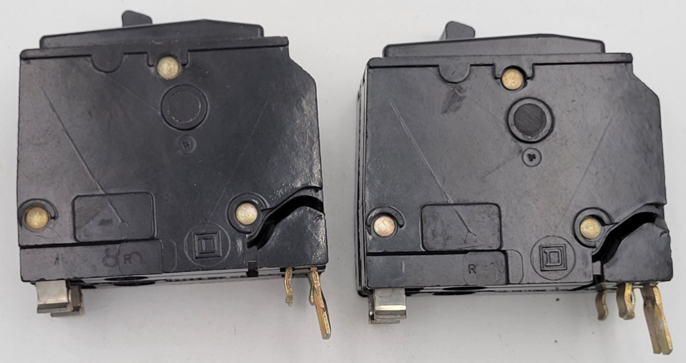 Square D QO260 60 A 2-Pole Long Foot Plug-On 120/240V Circuit Breaker USED
