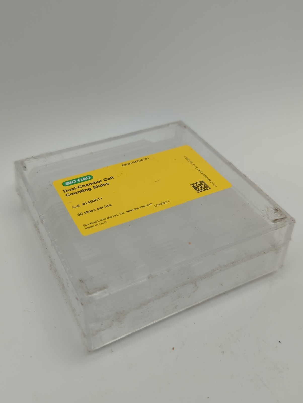 Bio-Rad 1450011 Dual-Chamber Cell Counting Slides TC10 TC20 30/Box NEW SEALED