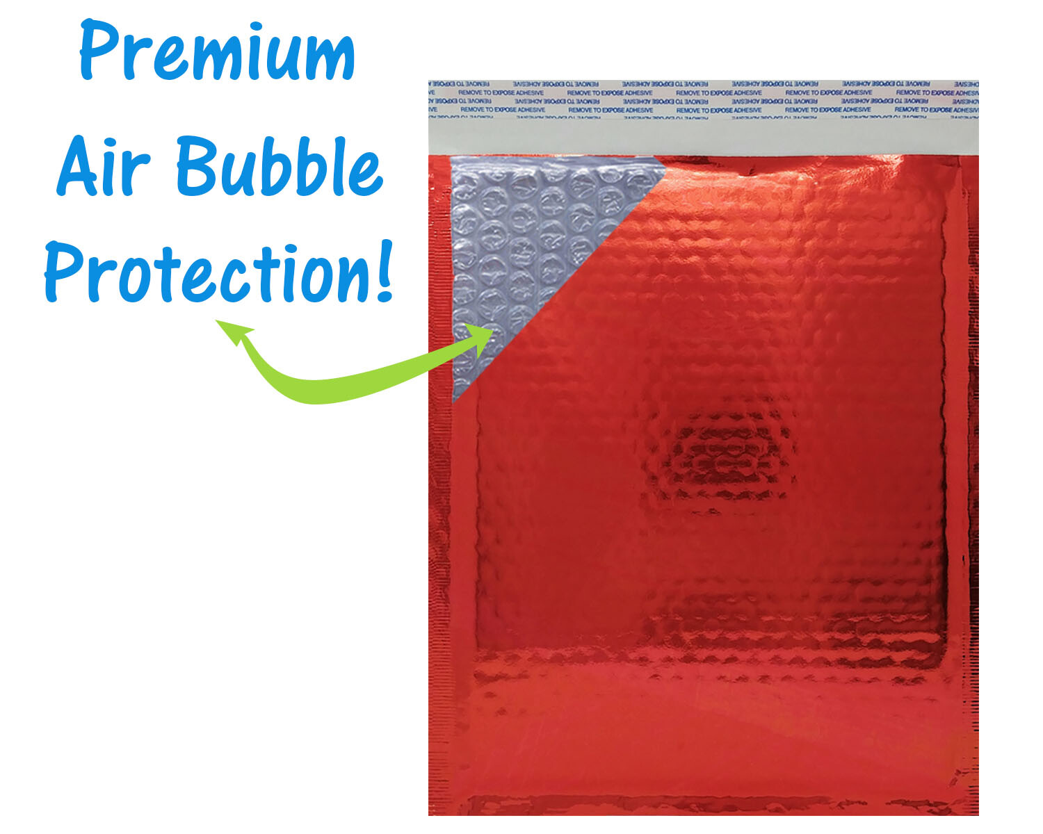 3 Sizes, 4×8, 6X10, 8X12 Assorted Combo Pack Padded Metallic Bubble Mailers Poly