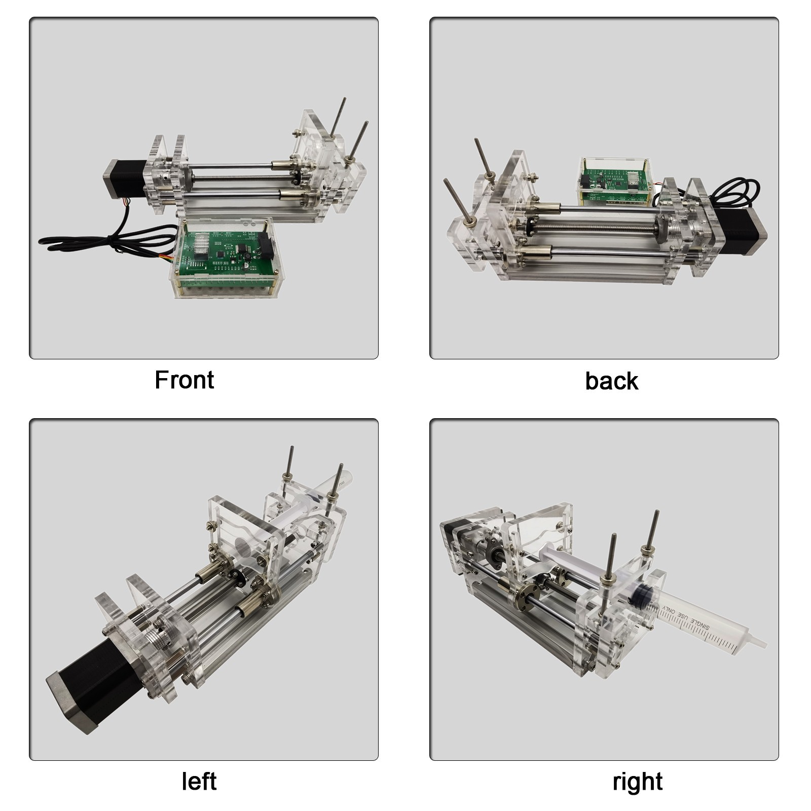 100-240V Microinjection Pump 1.9in Syringe 150mm/min RS485 Lab Apparatus