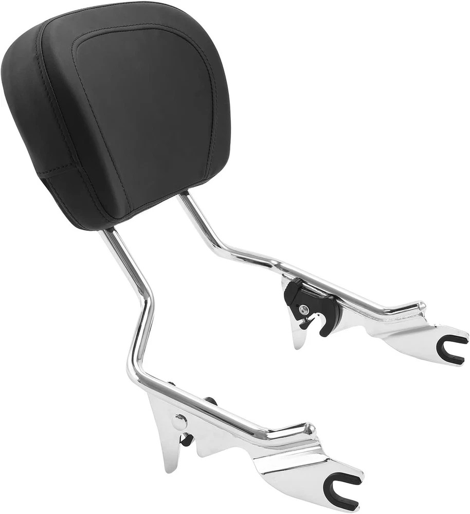 Detachable Sissy Bar Passenger Backrest Pad & Luggage Rack for Touring 09-25