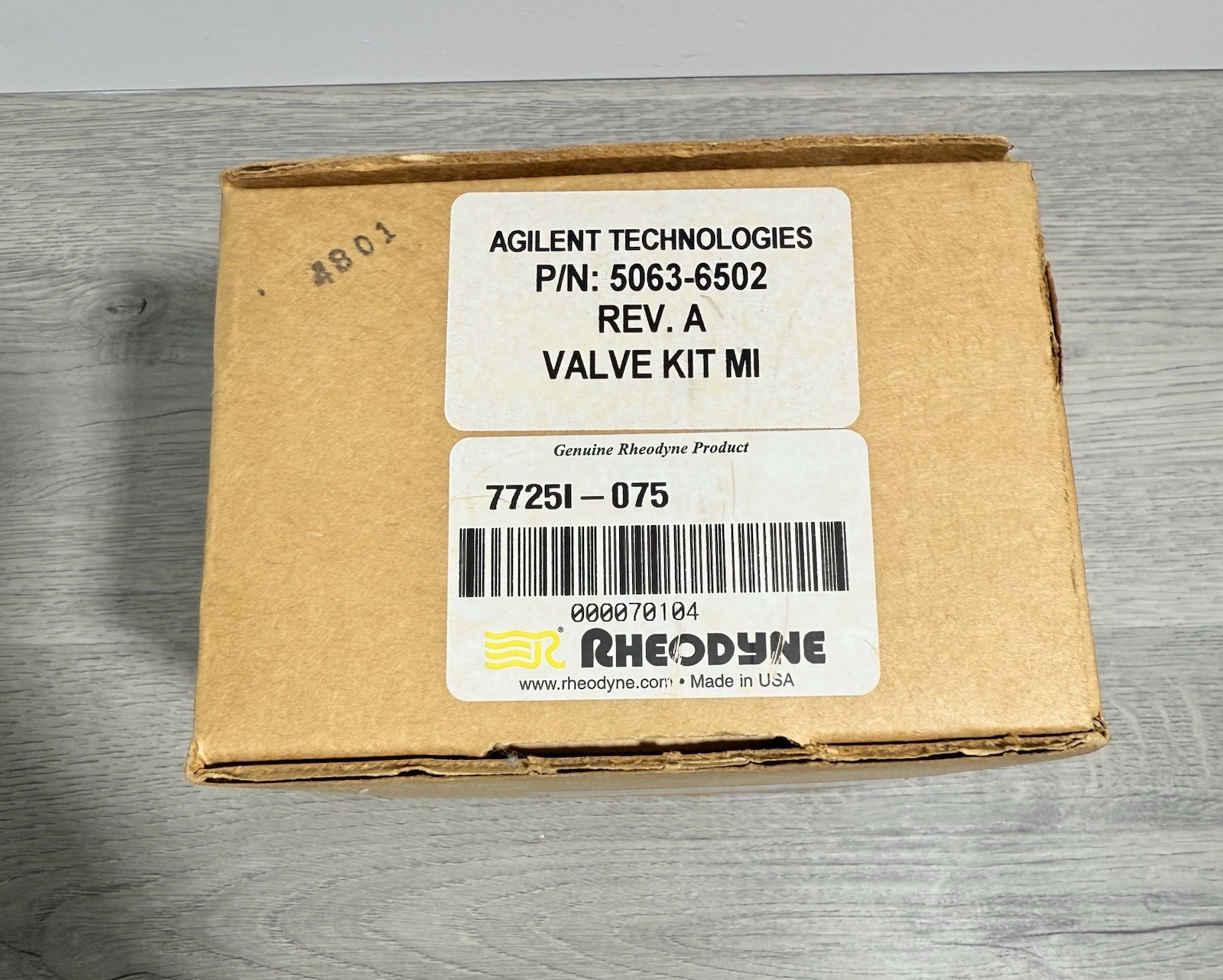 Agilent Technologies Rheodyne Valve Kit MI 5063-6502 7725I-075