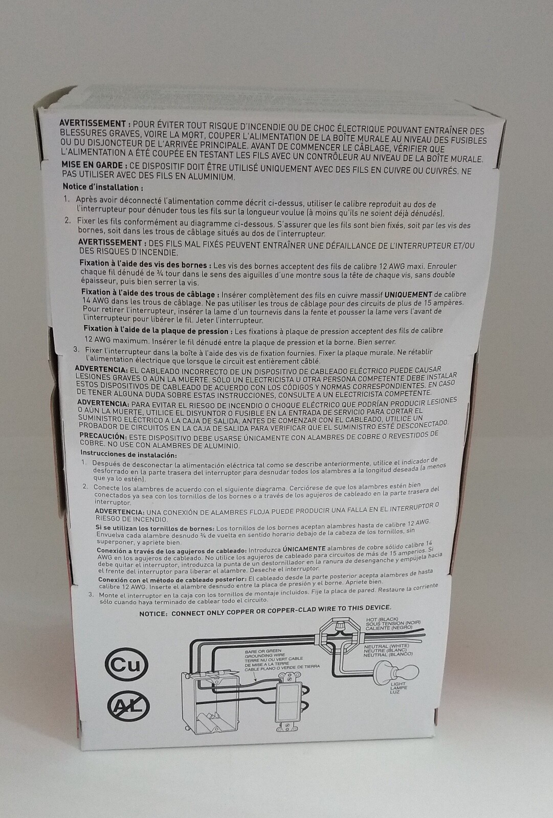LOT OF 50 Pass Seymour TM870W 15 Amp WHITE 125 Volt 1 Pole NEW IN BOX a
