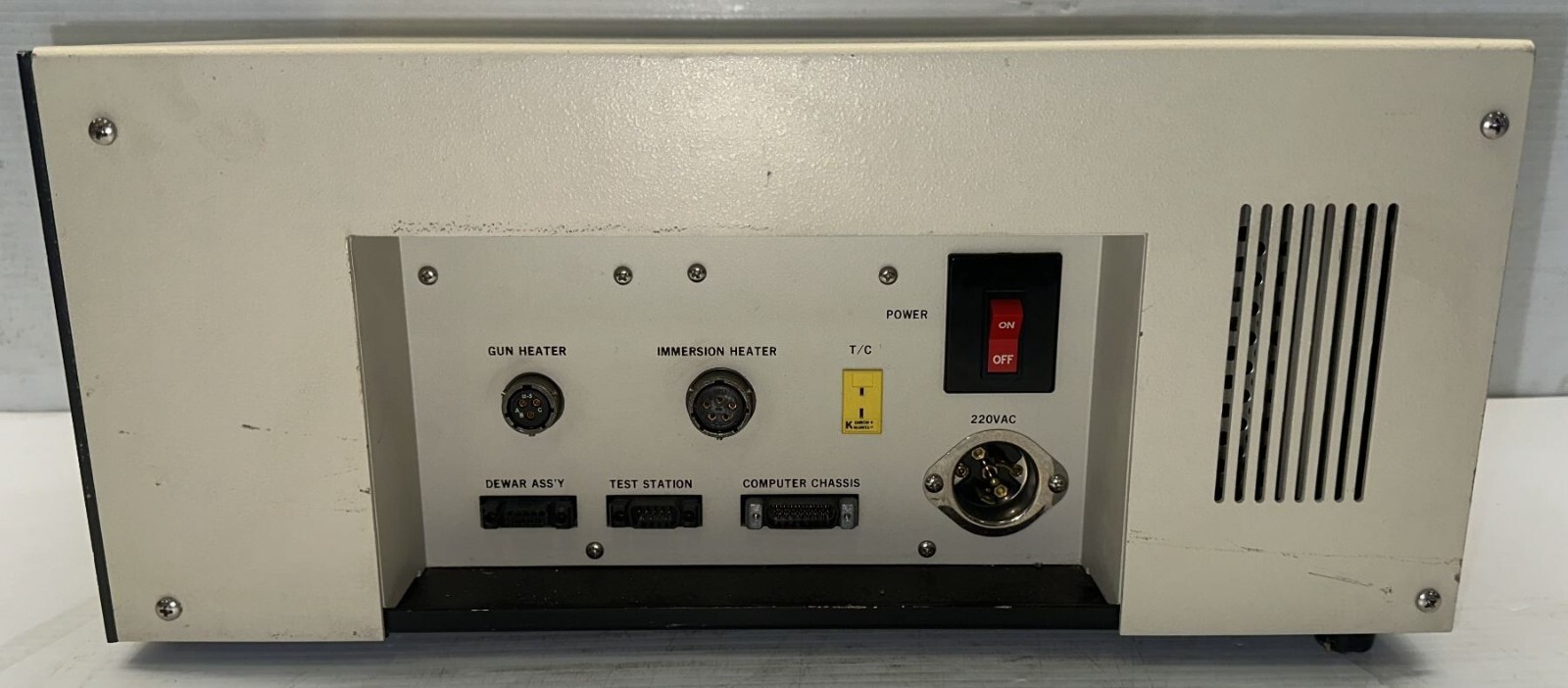 RHEOMETRICS INC. RSA OVEN/N2 ENVIROMENTAL CONTROLLER #700-00991 REV-E