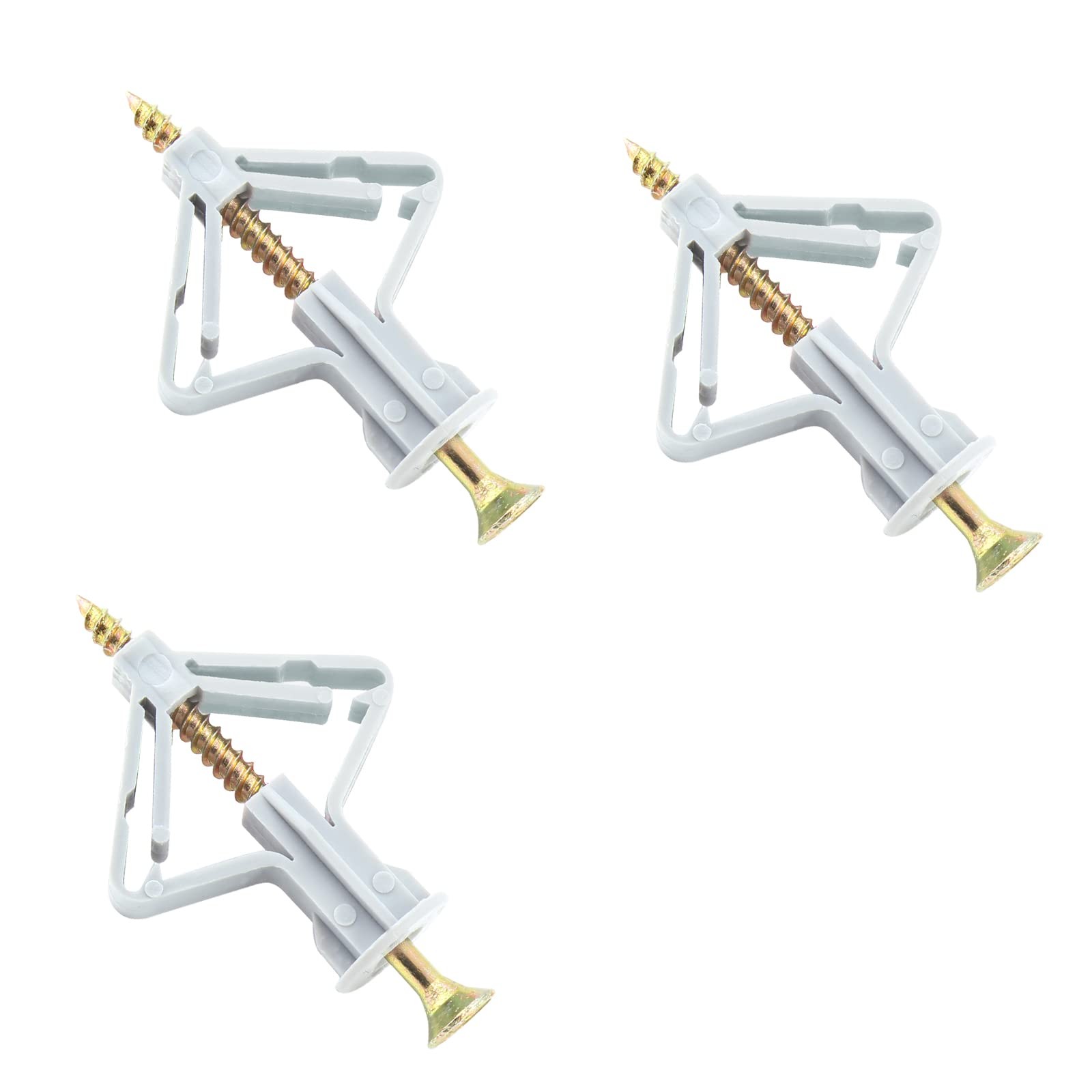 50 Pcs Drywall Anchors Kit Butterfly Anchors Hollow Wall Anchors Heavy Duty Dry