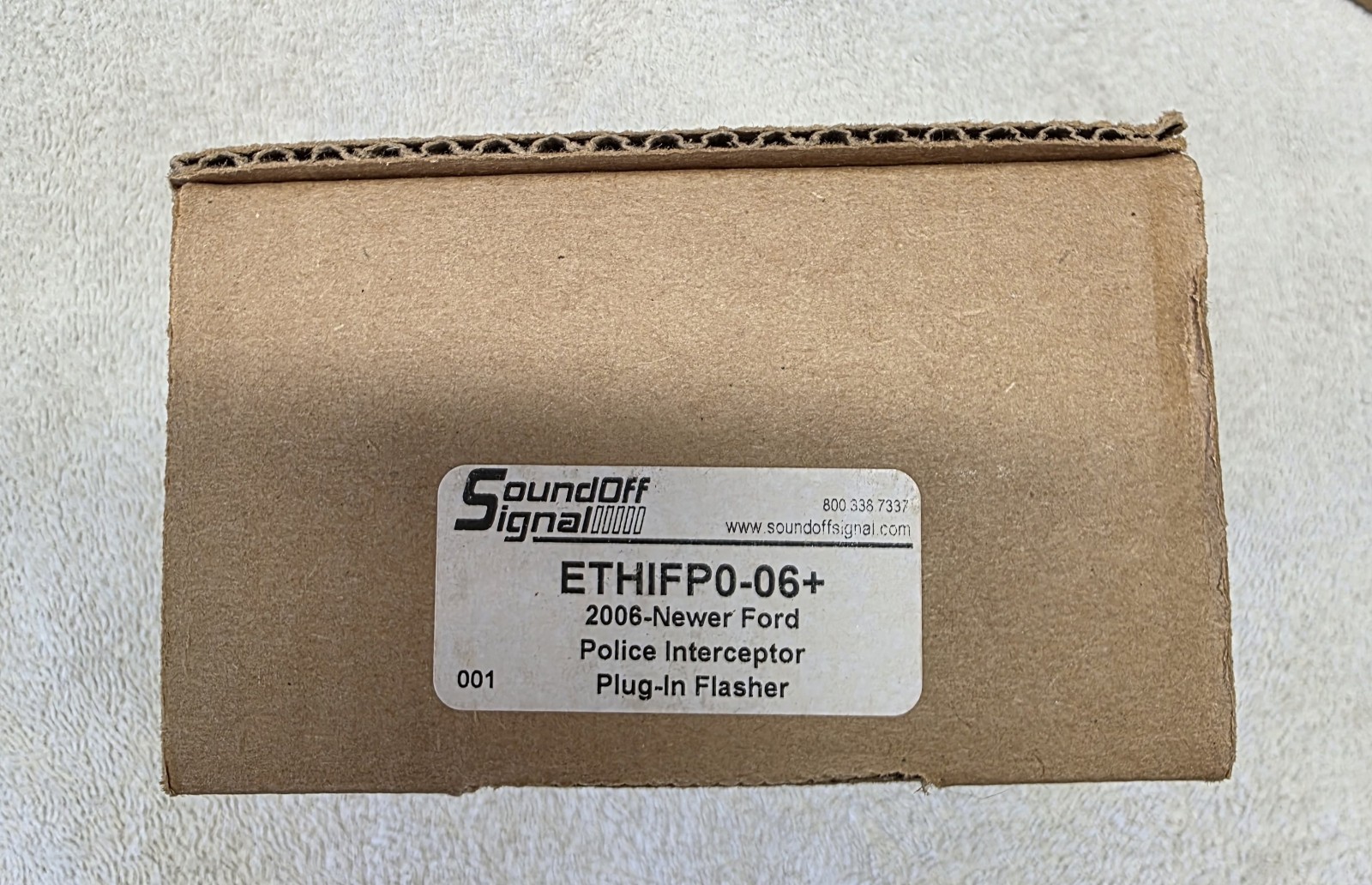 SOUNDOFF SIGNAL, PLUG-IN HEADLIGHT FLASHER, ETHIFP0-06+