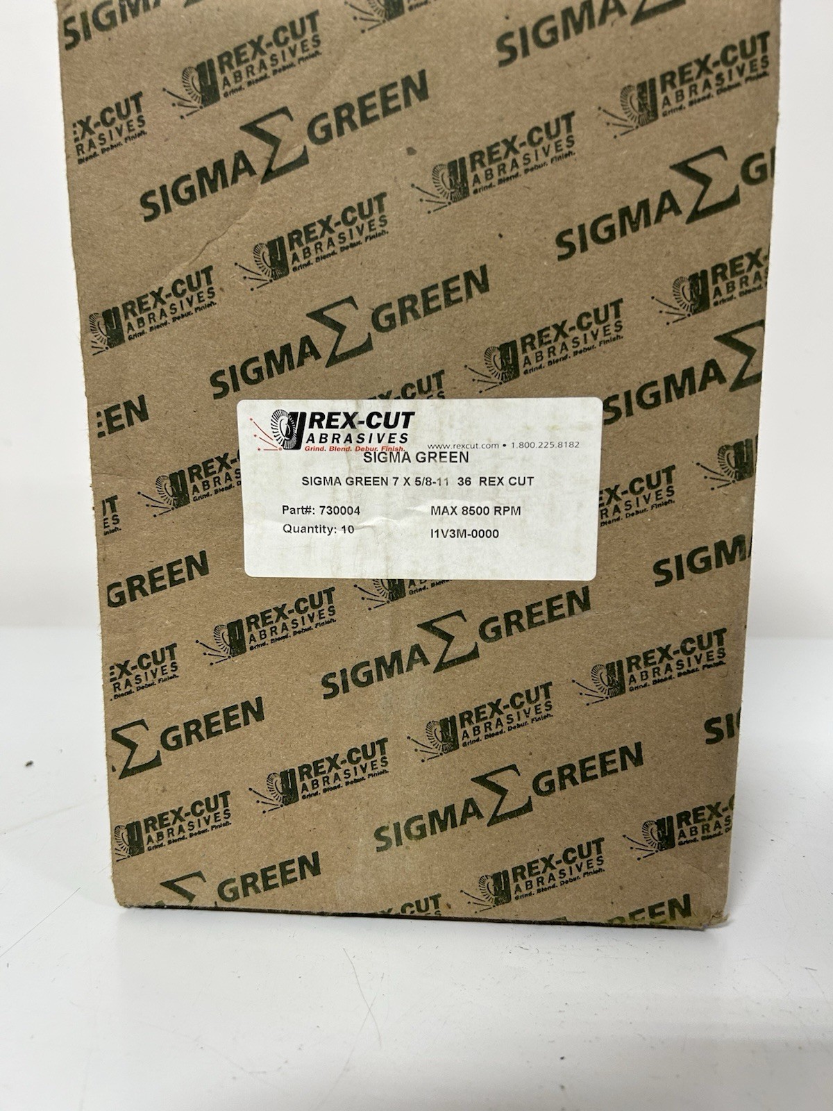 Pack of 10 Sigma Green Grinding Wheel 7” 36 Grit