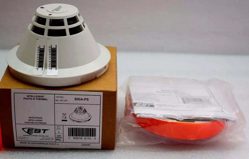 EDWARDS EST SIGA-PS SIGA PS PHOTOELECTRIC SMOKE DETECTOR INTELLIGENT FAST SHIP