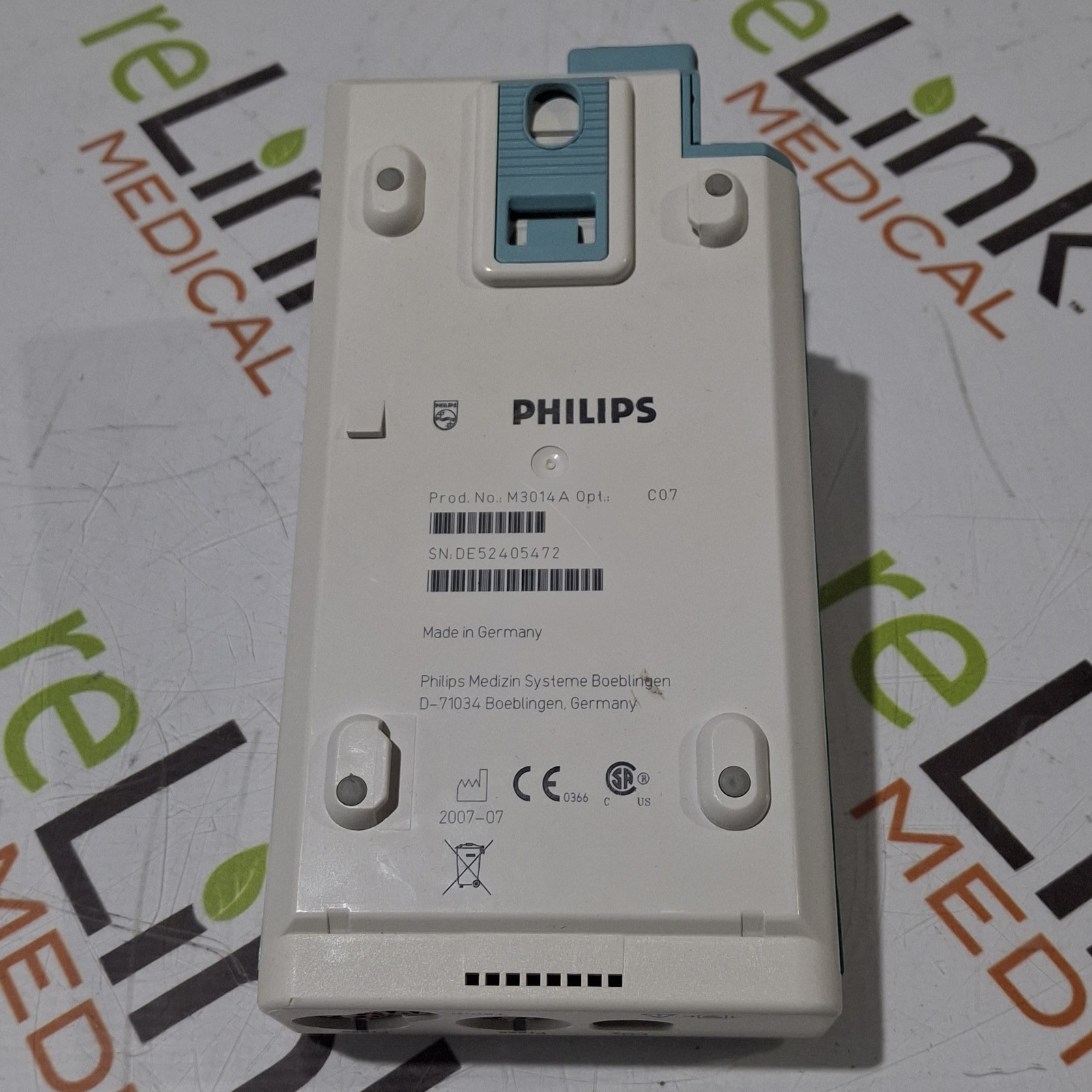 Philips M3014A Opt C07 CO2, Pressure, Temp Module