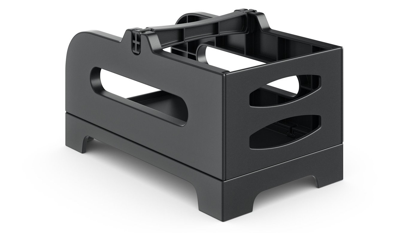 Rollo Thermal Label Holder for Rolls and Fan-Fold Labels – 4 x 6, Black