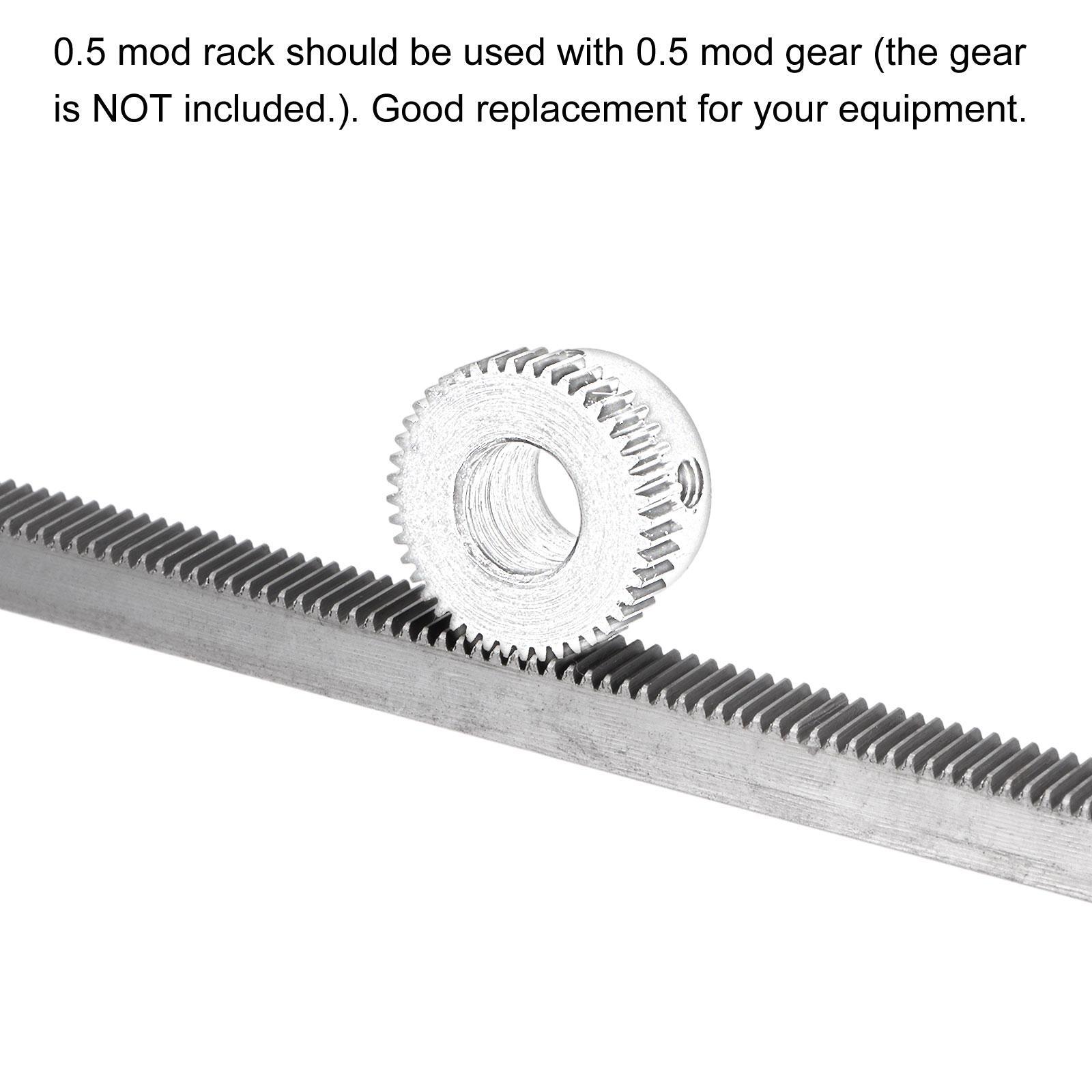 0.5 Mod 8mm x 8mm x 500mm 45# Carbon Steel Rack for Motor Pinion Gear