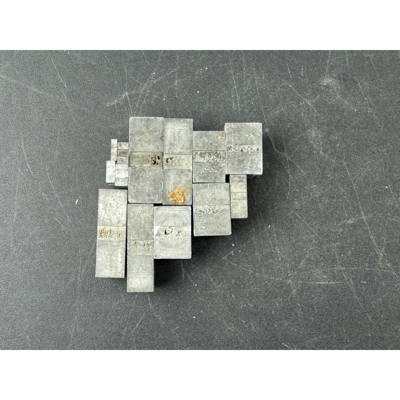 Vintage Metal Letterpress Printing Blocks Lot Mixed Typography Lead Type Pieces
