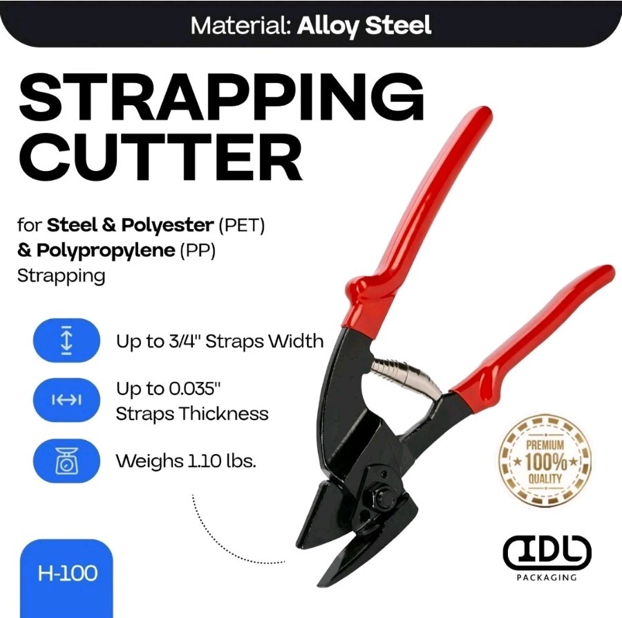 IDL Packaging Portable 1/2″ x 200′ Steel Strapping Kit, 1100 lbs Break Strength