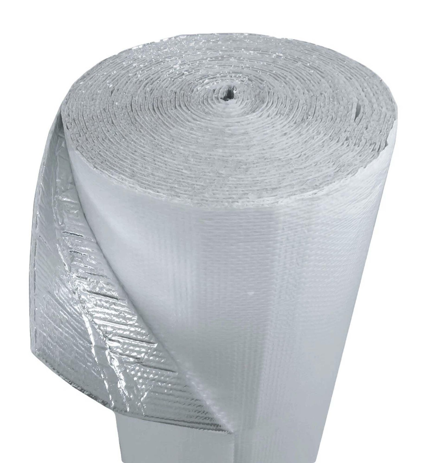 US Energy Products 24″ x 10′ Double Bubble White Reflective Foil Silver