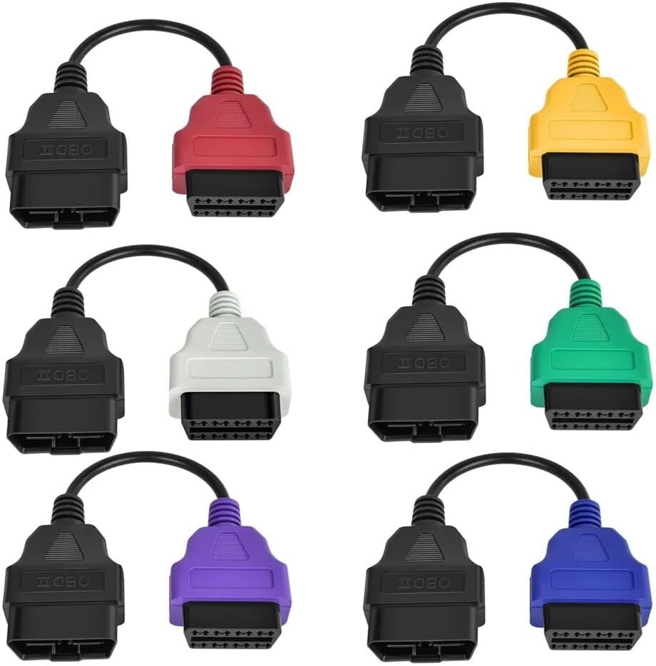 OBD2 Adapter 6PCS Multiecuscan Diagnostic Cable for Fiat Lancia Alfa Romeo