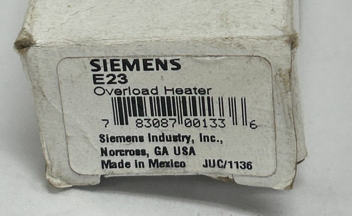 SIEMENS OVERLOAD HEATER E23 1.11-1.21 AMP