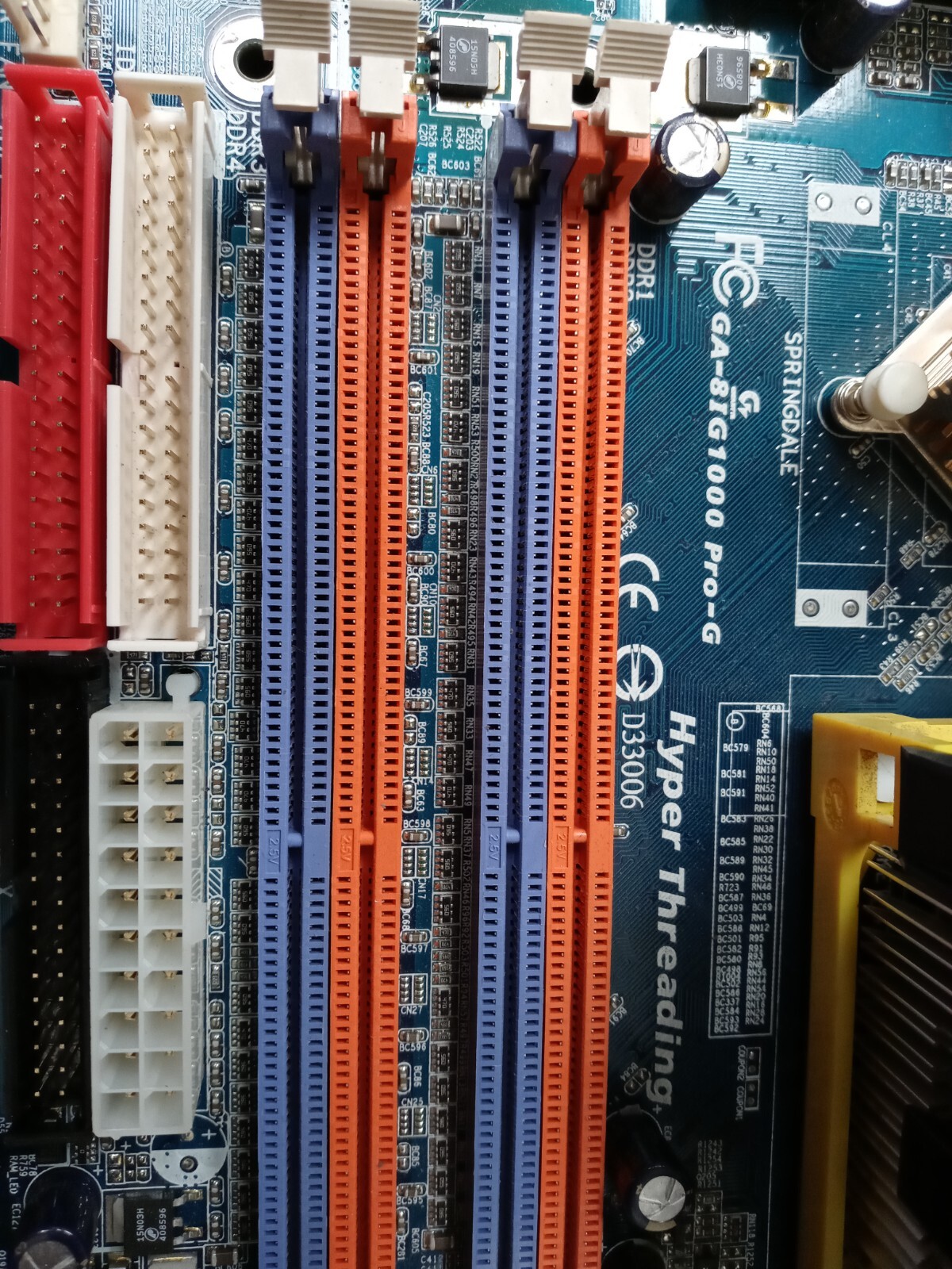 Used GIGABYTE GA-81G1000-G with I/O SHIELD +INTEL PENTIUM 4 3.0GHZ