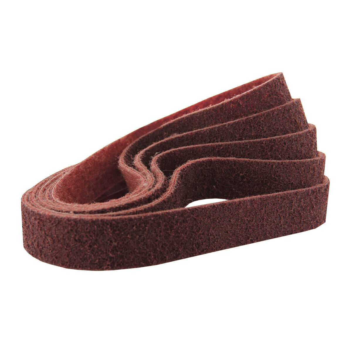 5PACK 1/2″ x 18″ Inch Surface Conditioning Pipe Sanding Belts Red (Medium)
