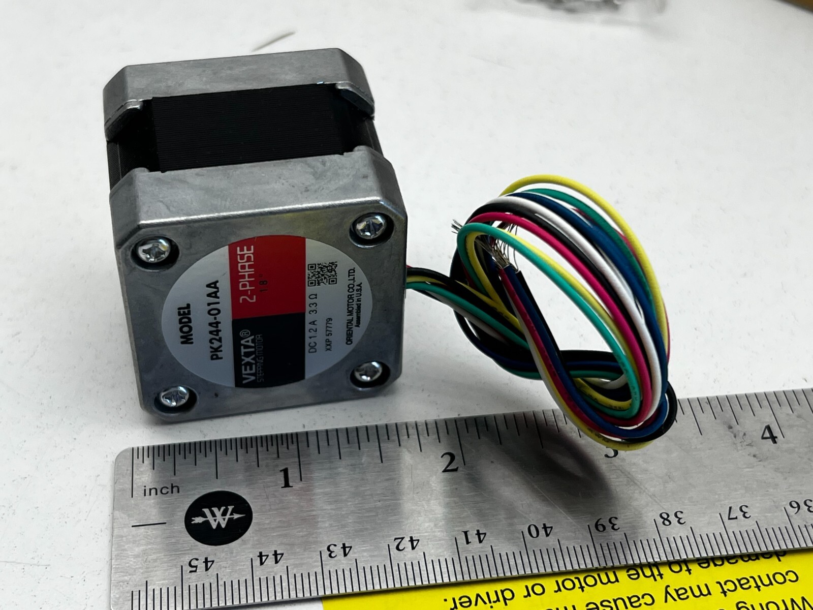 Oriental Motor PK244-01AA Vexta Stepper Motor, 2-Phase, 1.8° Step Angle