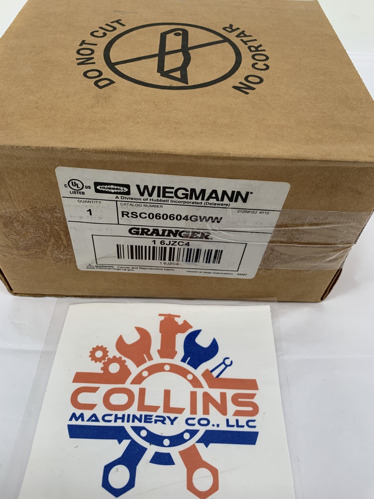 Wiegmann RSC060604GWW NEMA 3R Rainproof Wall Mounted Electrical Enclosure