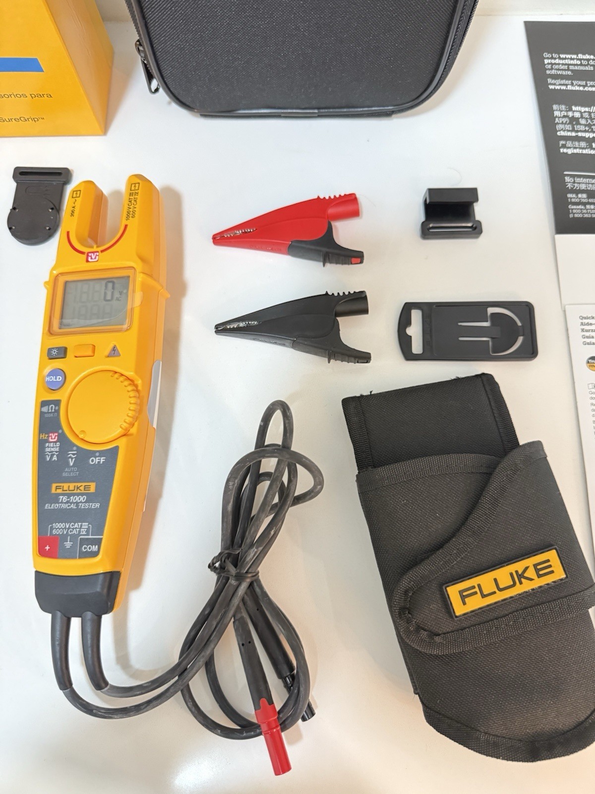 FLUKE T6-1000 ELECTRICAL TESTER W/ TPAK-HT6 AC285 KIT (NEW FACTORY SEALED) NEW