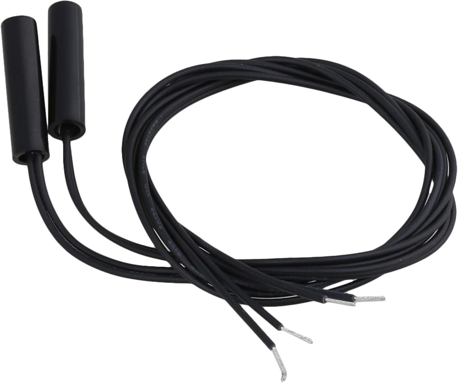 Magnetic Reed Proximity Sensor, Cylindrical Plastic Mounted, Pack 2