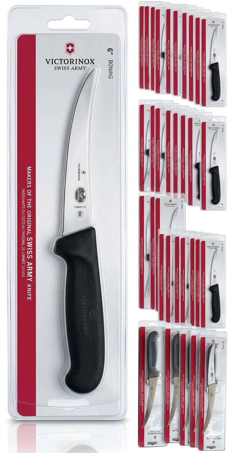 Victorinox Swiss Army Knife 6″ Fibrox Pro Boning Knife Sharp Stainless