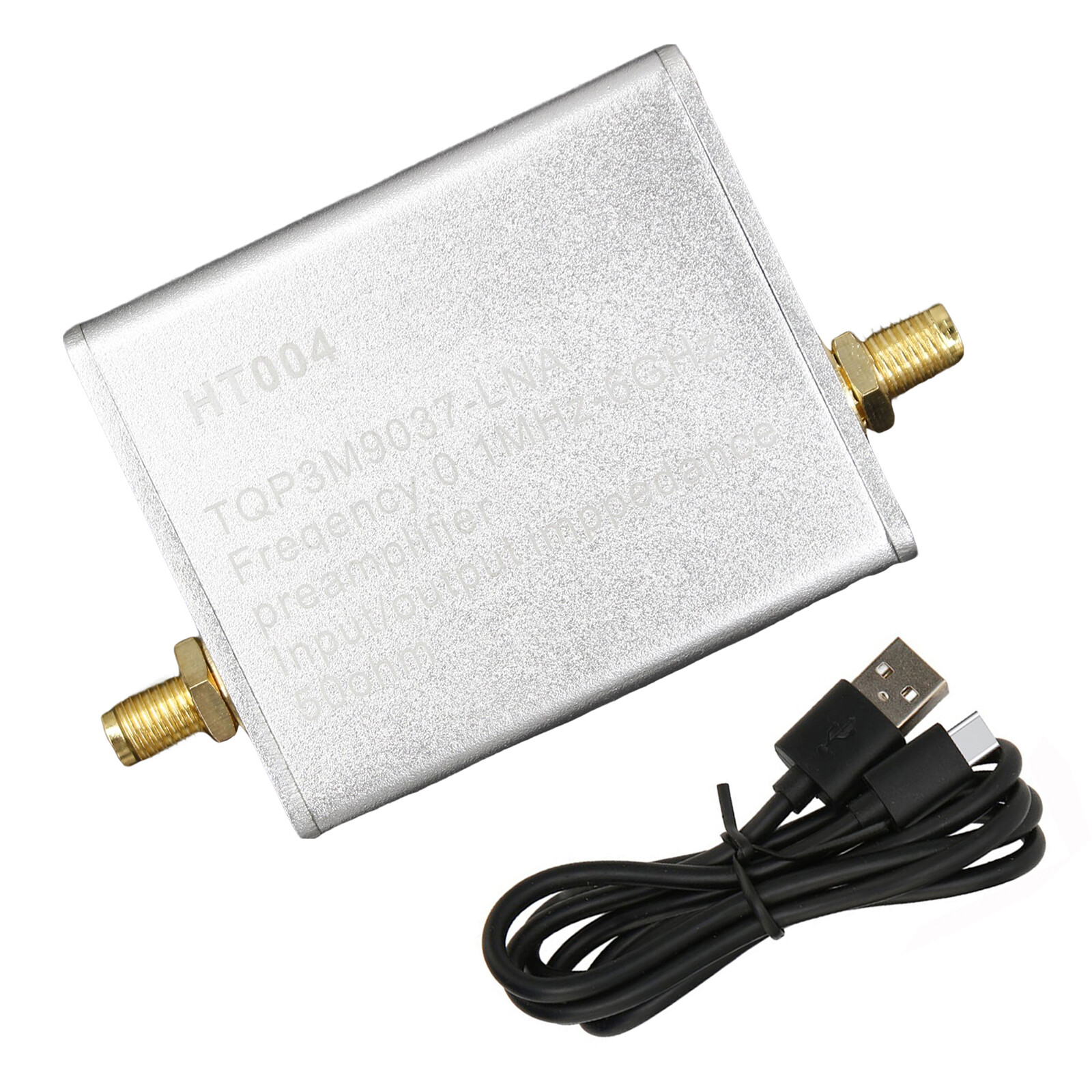 100K-6GHz HT004 Full Band Low Noise Amplifier 20dB High Gain Power Preamplifier.