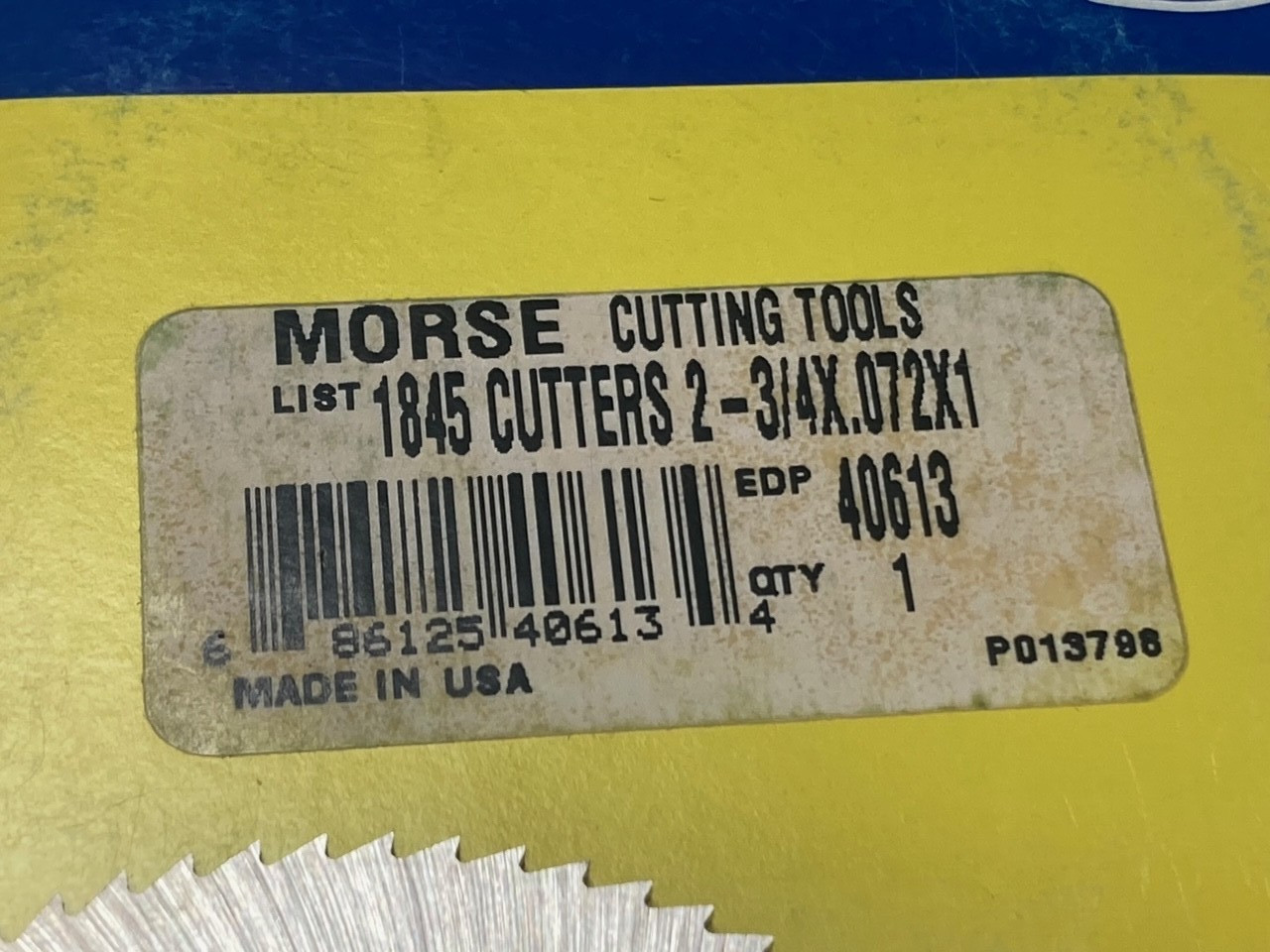 Morse 40613, 2-3/4″ x .072″ x 1″, High Speed Steel, Slitting Saw Blade, 70 Teeth