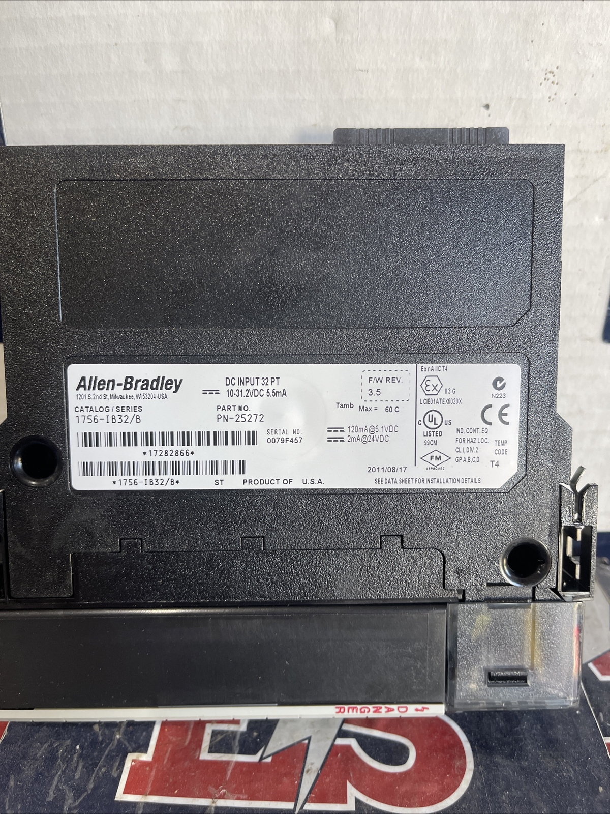 Allen Bradley 1756-IB32/B Input Module Series B
