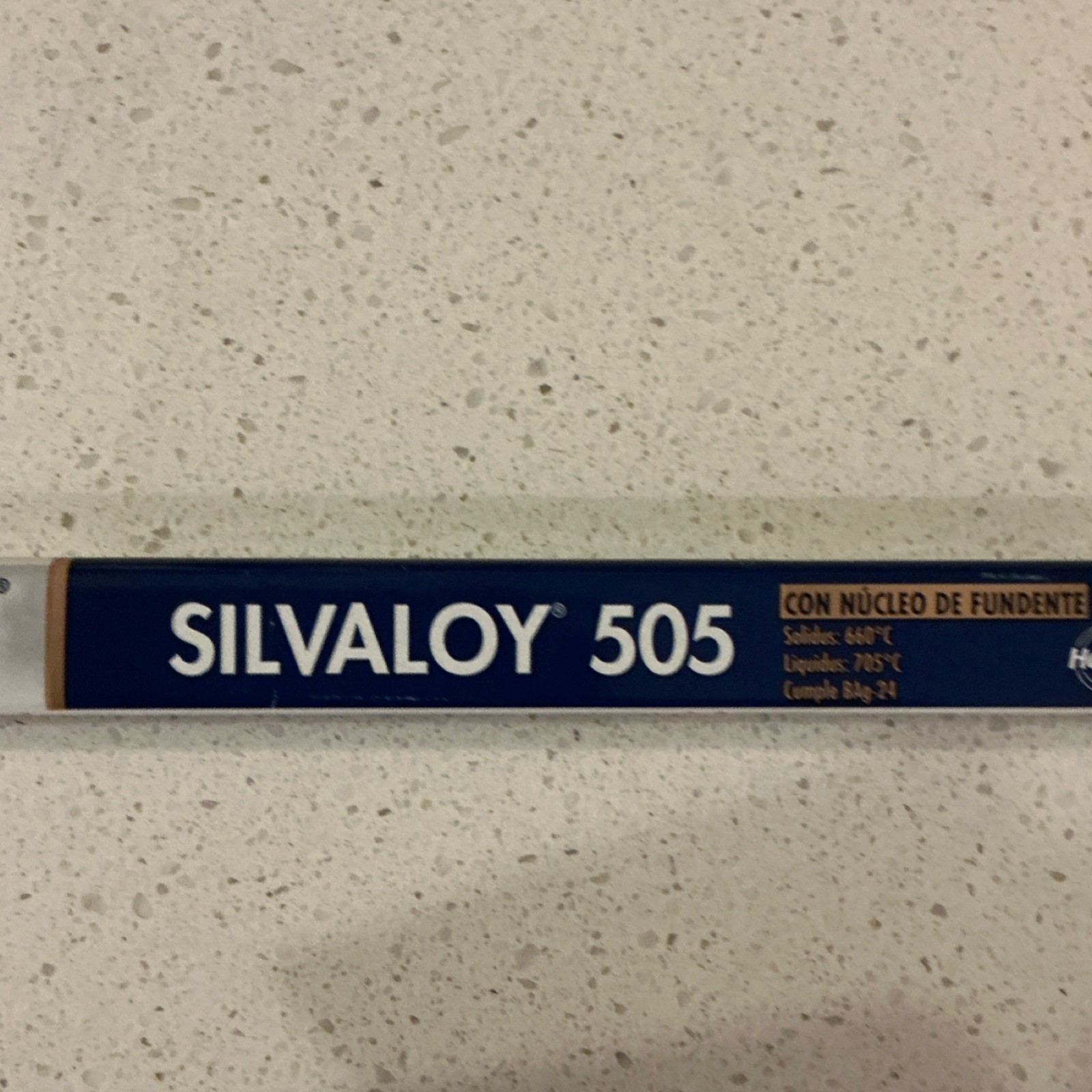 Lucas Milhaupt Silvaloy 505 Flux Cored Brazing Rod 18in BAg-24 50% silver