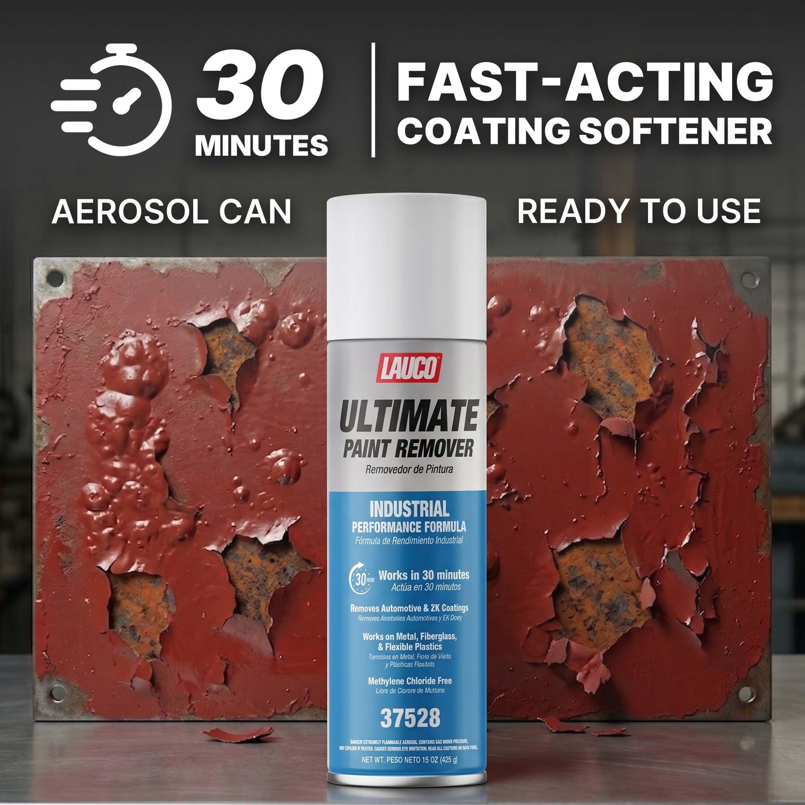 LAUCO Ultimate Paint Remover Spray Industrial Strength Fast Acting Paint