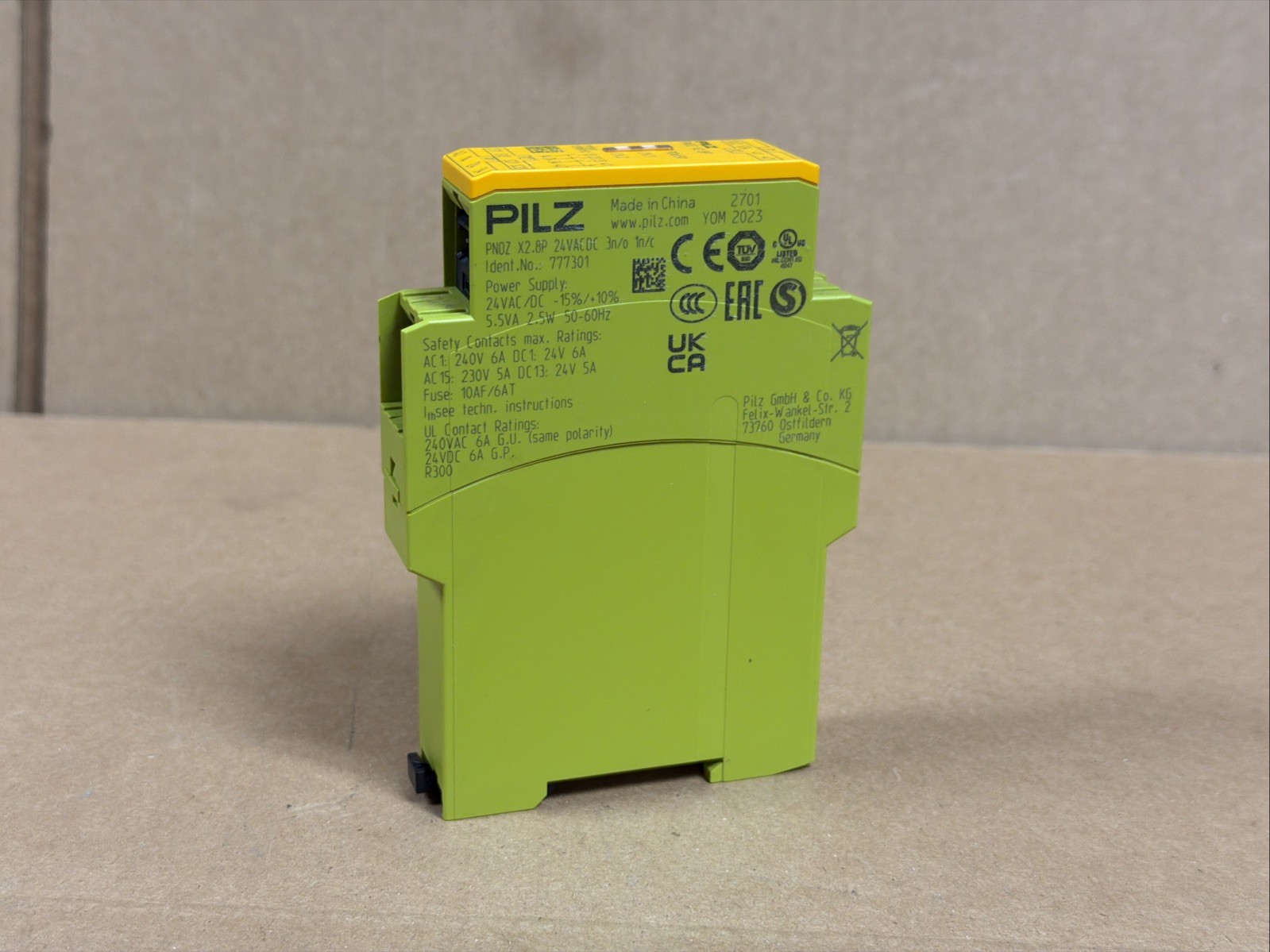 Pilz 777301 Safety Relay PNOZ X2.8P 24VACDC 3N/O 1N/C Mfg 2023 FAST SHIPPING