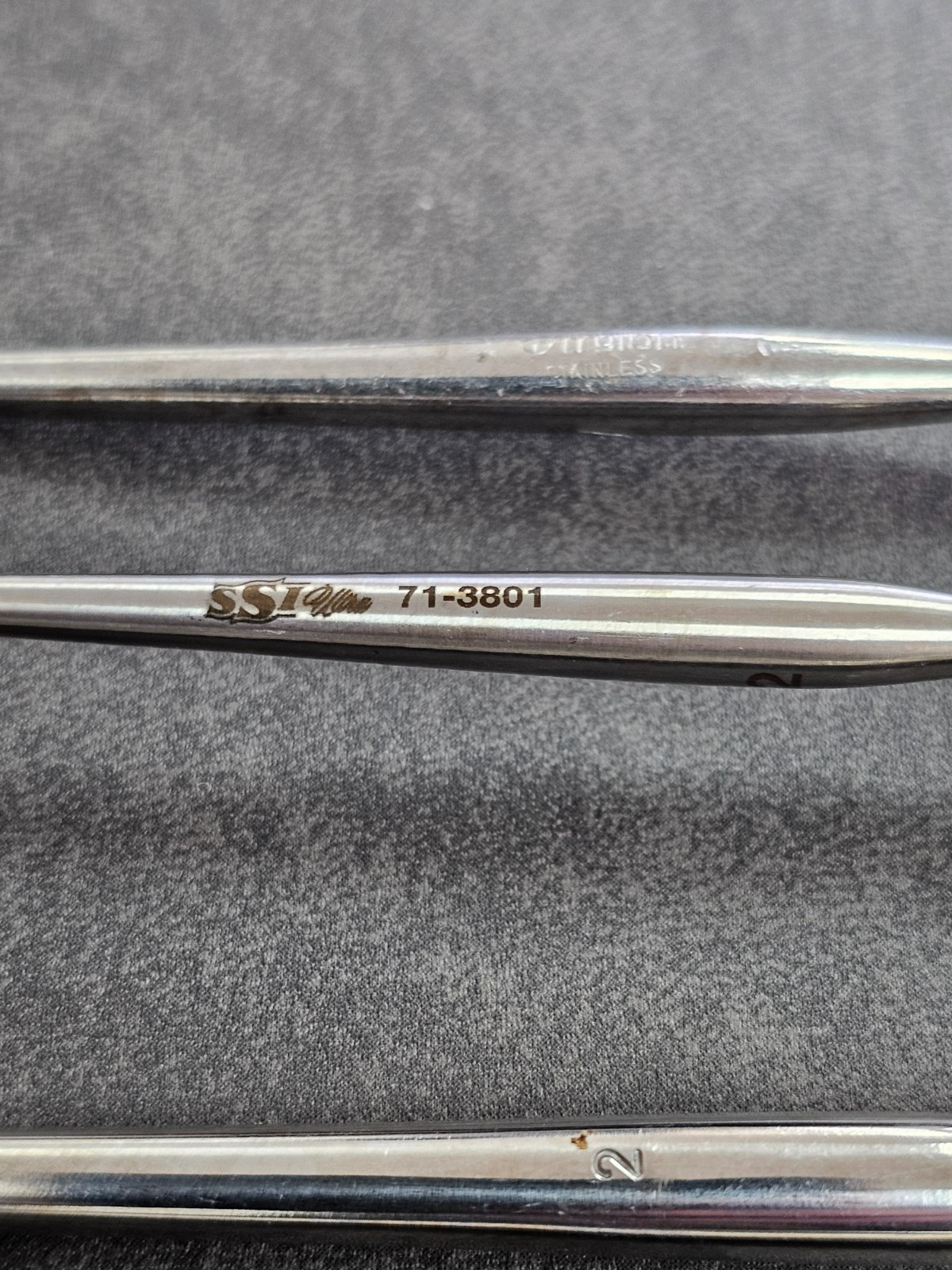 3pc SSI Ultra Barnhill Adenoid Curettes 2 3 & Child 2 + 1 Unbranded 71-3614 3616