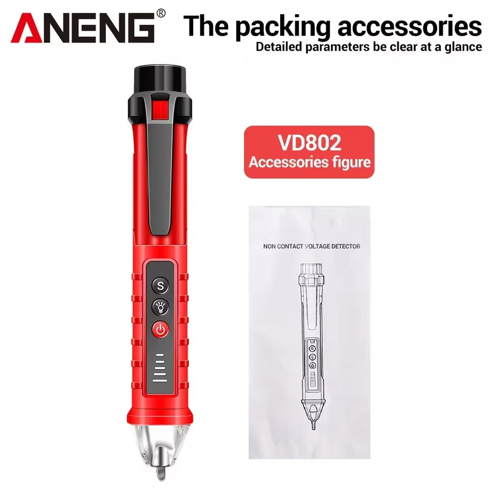 Digital AC Voltage Tester Pen 12V-1000V NCV Live Wire Indicator Sensor LED Light
