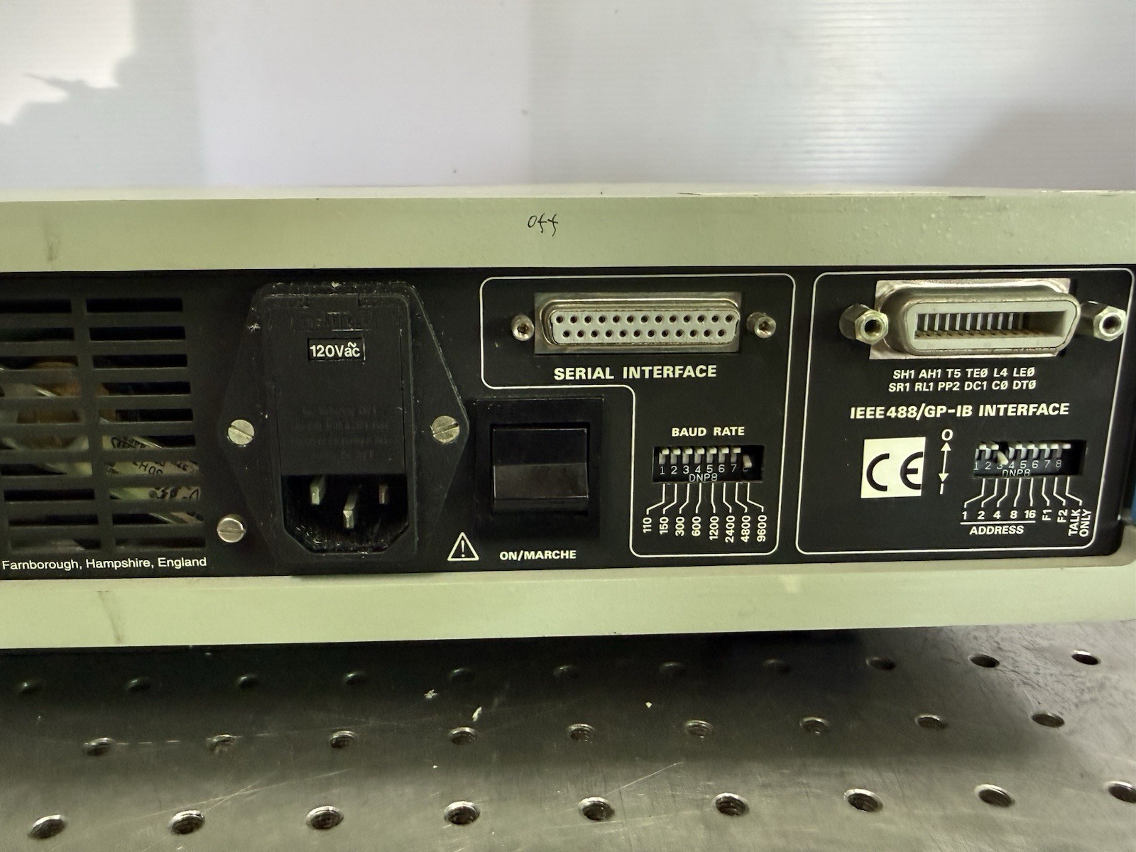 Solartron SI 1287 Electrochemical Interface Potentiostat Powers On As-Is