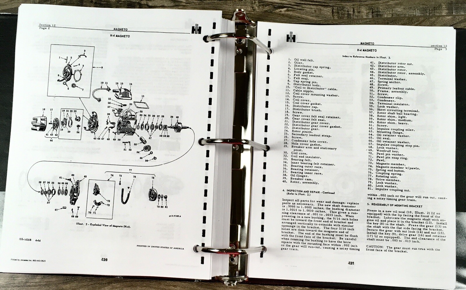 Farmall 400 450 W450 W400 Tractor Service Manual Repair Shop Book