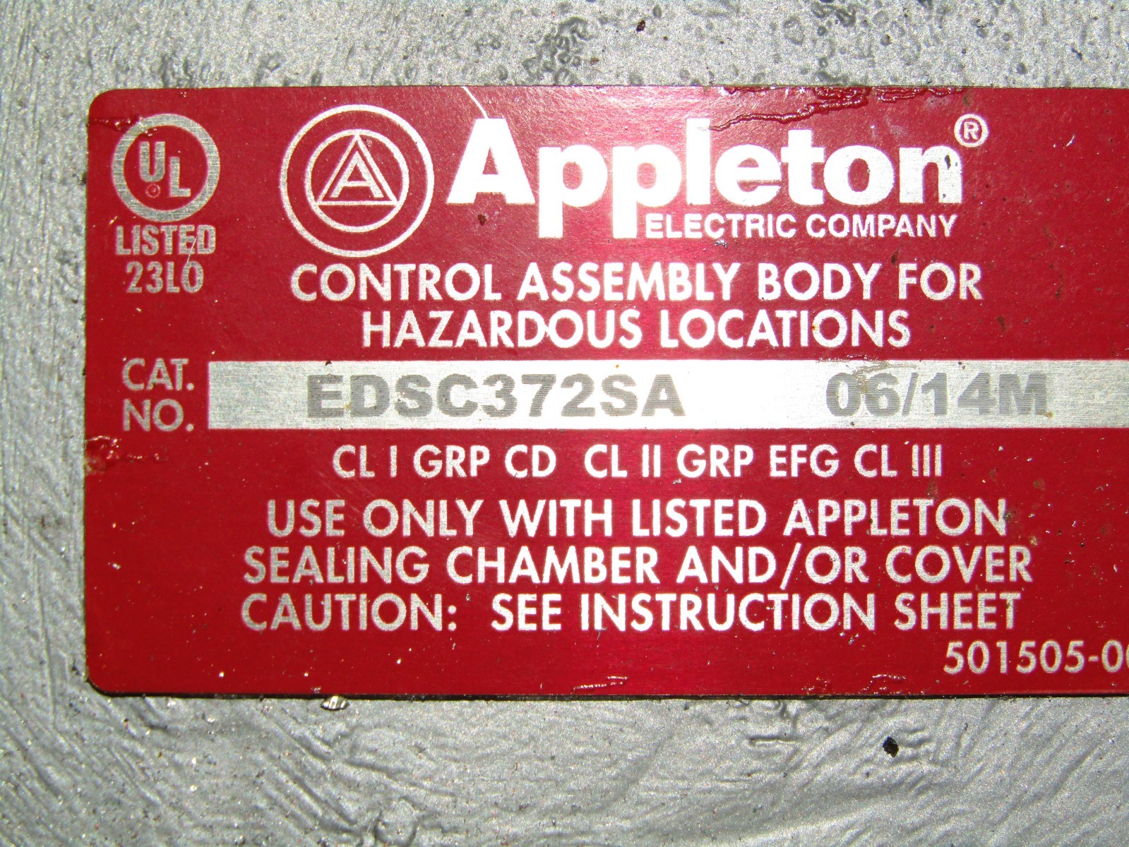 🙌APPLETON 20 AMP DUO EXPLOSION PROOF SNAP SWITCH 120/277 VAC EDSF21AQ EDSC372SA