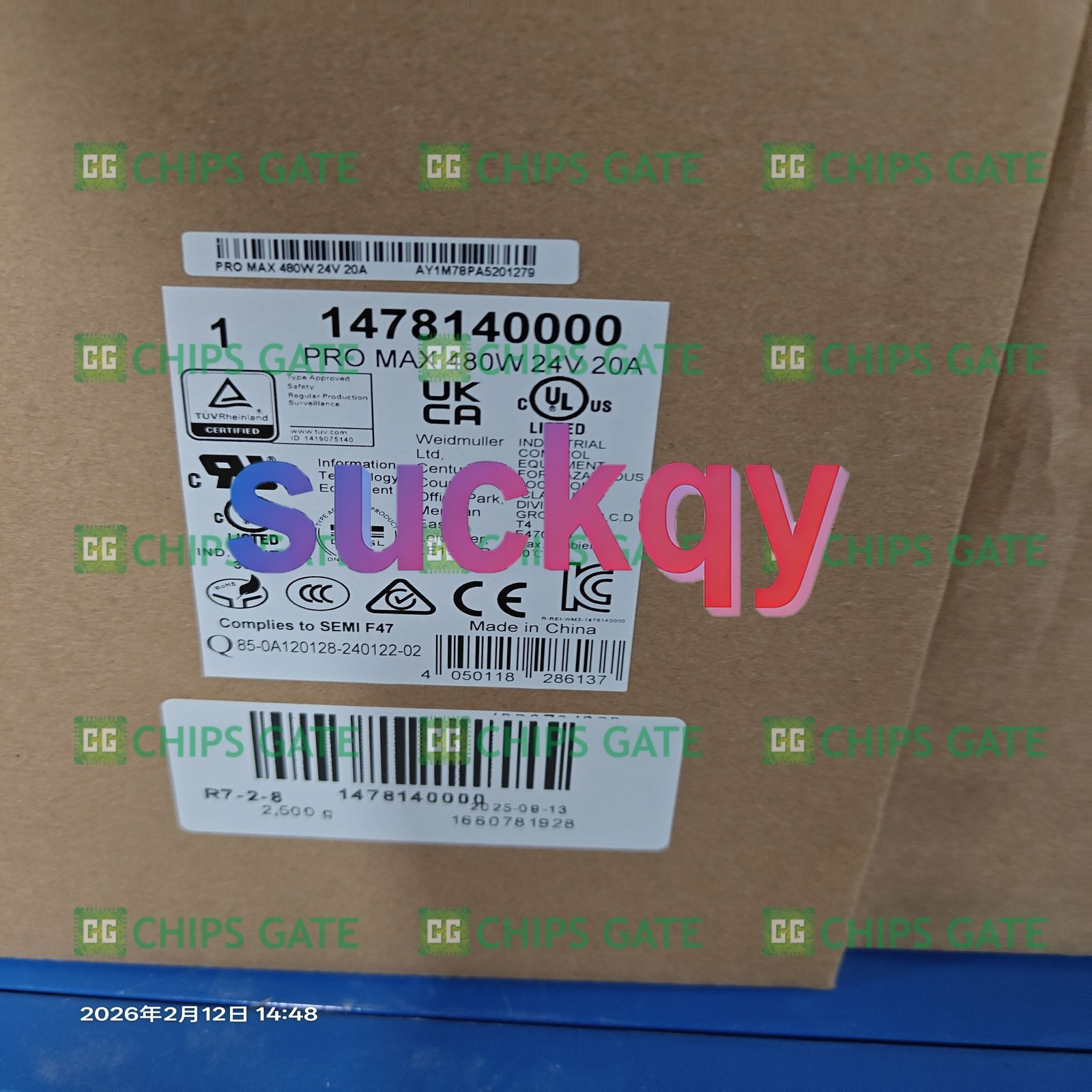 1PC New Weidmuller 1478140000 20A POWER SUPPLY