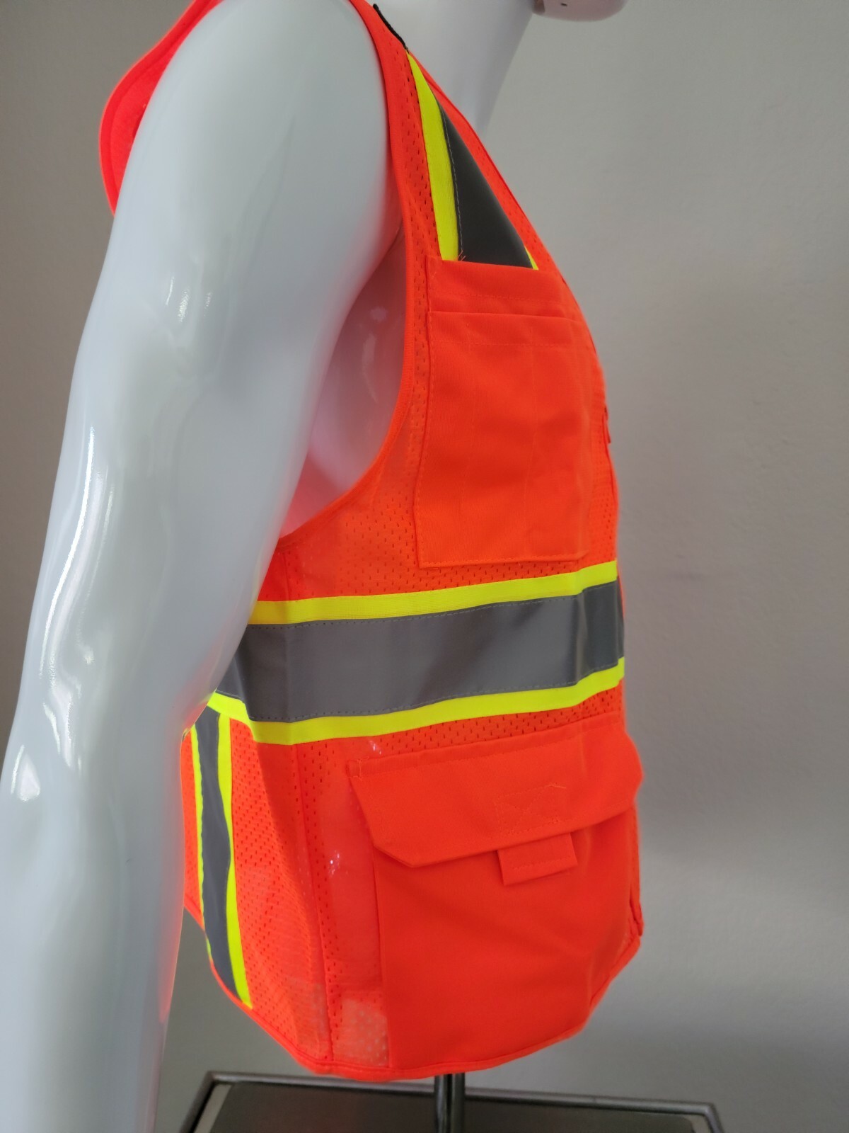 Orange Hi-Visibility Safety Vest (Small to 3XL)