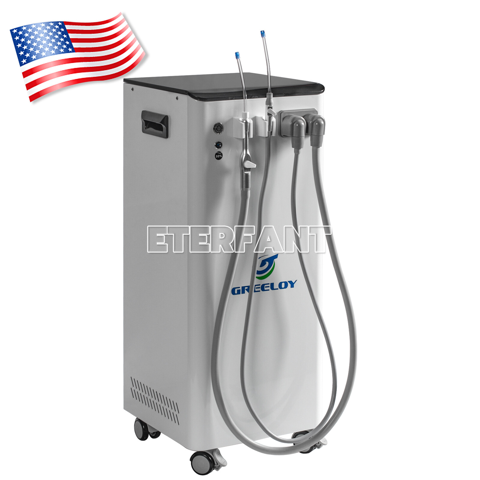 ETERFANT Mobile Dental Suction Unit System Pressure Vacuum Pump DE106/GS-M300