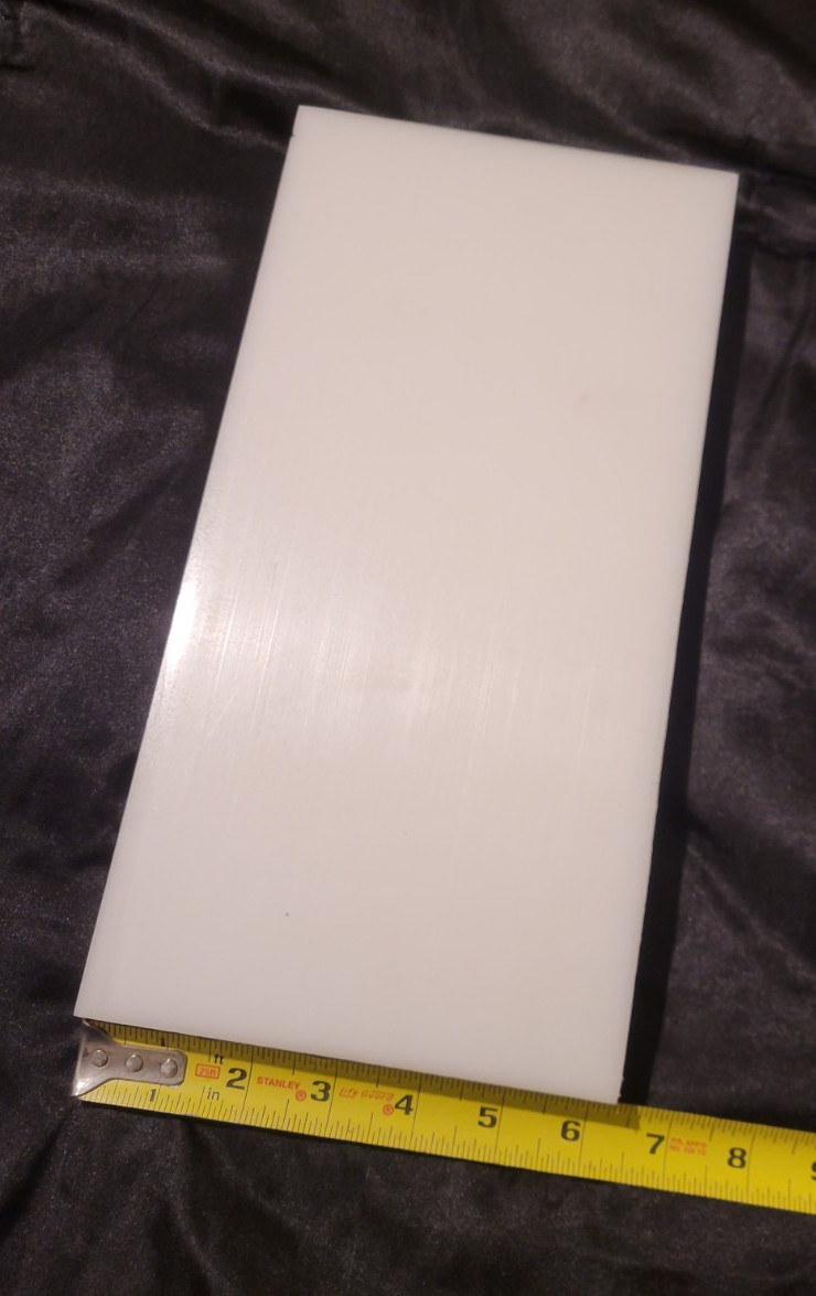 Natural Delrin 1 1/4 x 6 1/4 x 12 1/2 (1.250x 6.250 x 12.500) INV#X-51