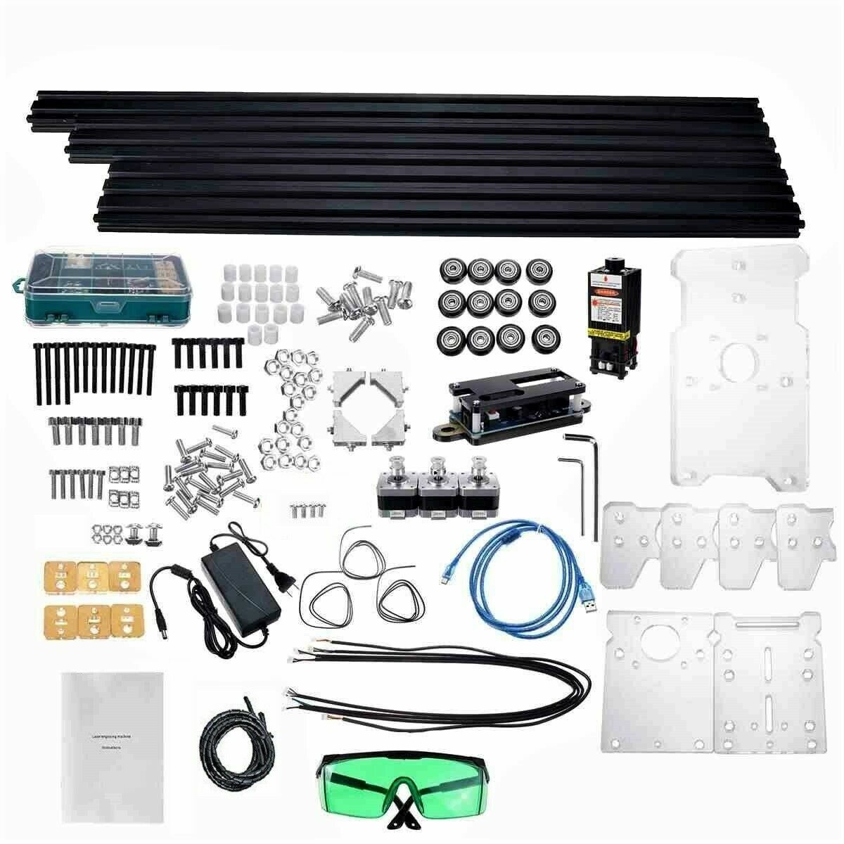36000MW CNC Blue Laser Engraving Machine 36W Cutter 650x650mm DIY Engraver lazer