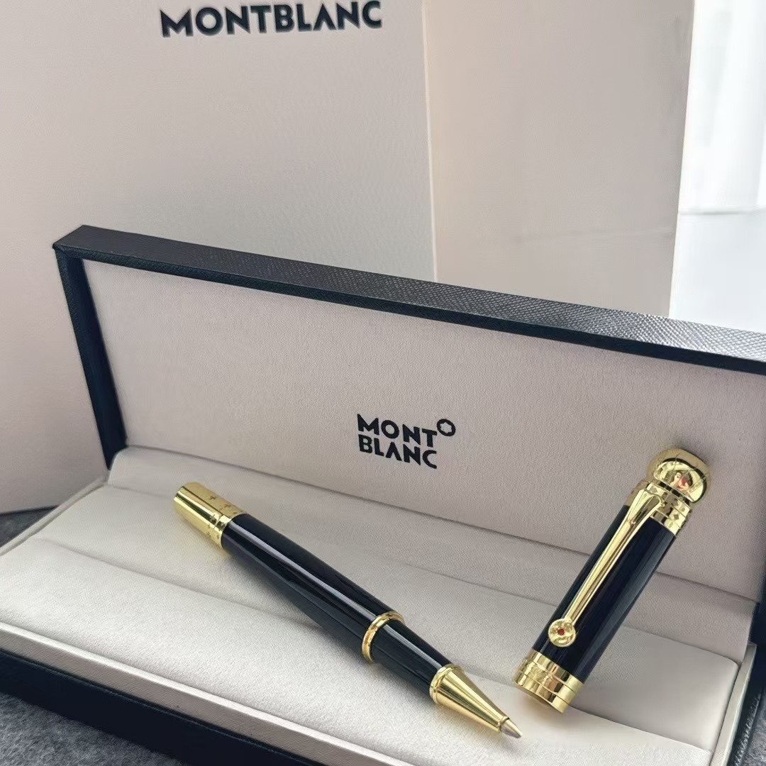 Mb. Black Gold Classique Luxury Rollerball Pen 164 New With Box