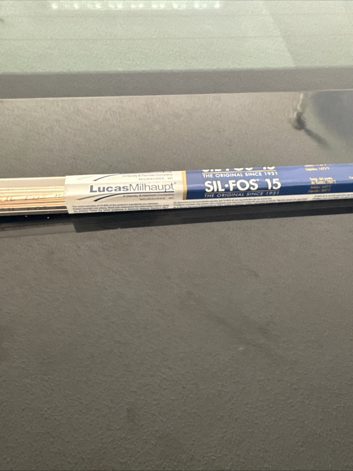 Lucas Milhaupt Sil Fos 15% Silver Solder 28 Rods 1 pound solder