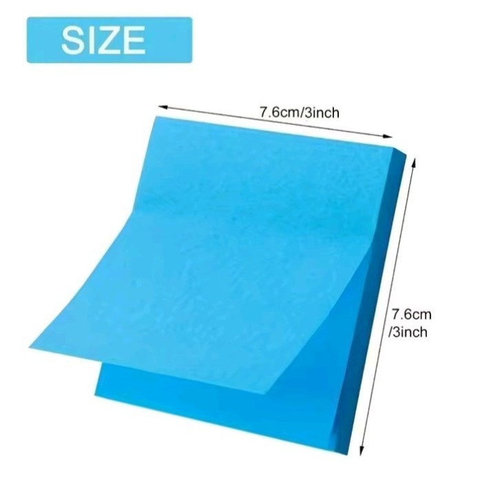 300PCS Colorful Sticky Notes Memo Pads Fluorescent Post-It Notes School Office