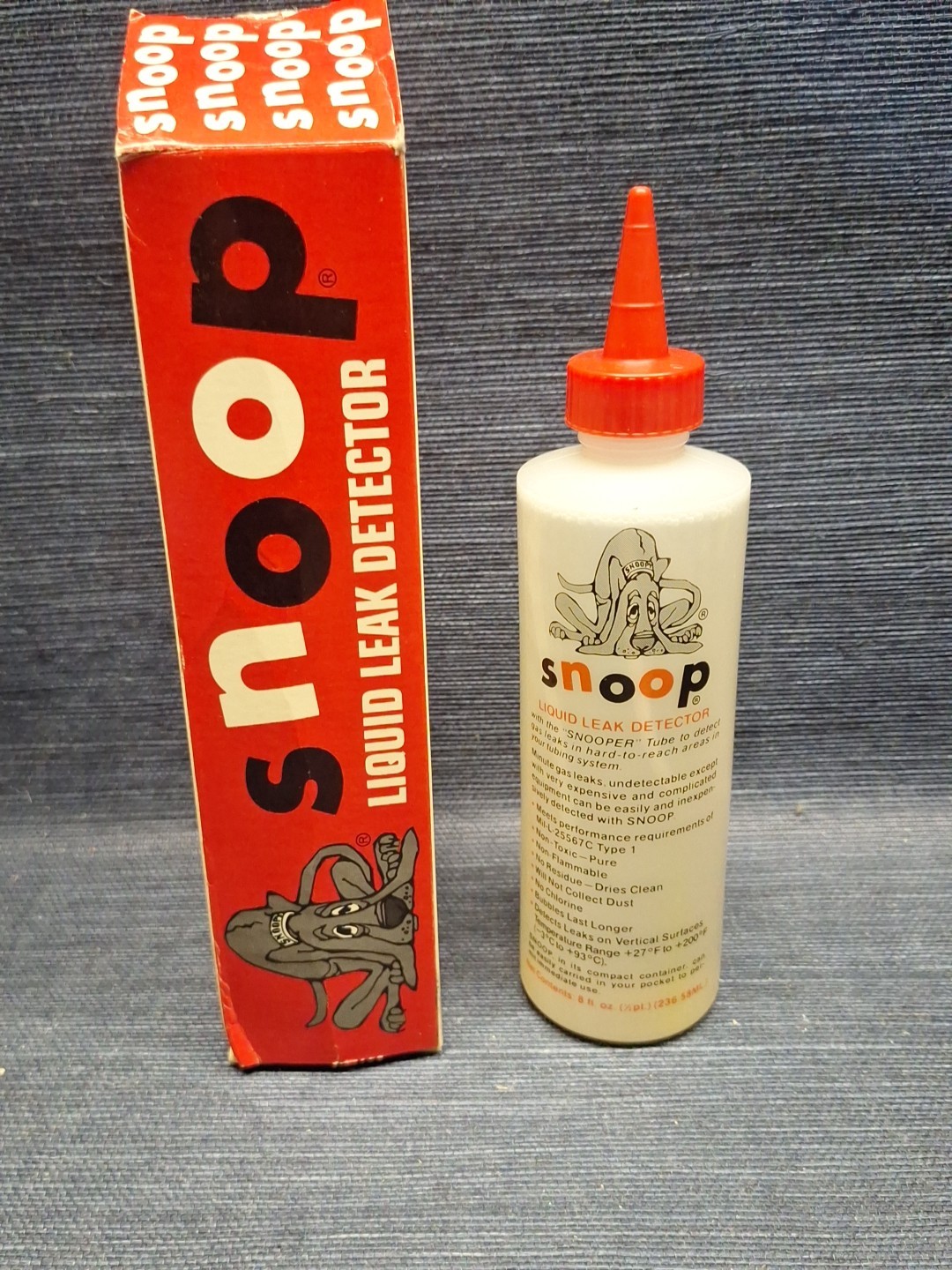 Nupro Snoop Liquid Leak Detector Original Box 8 Ounces Sealed New Old Stock