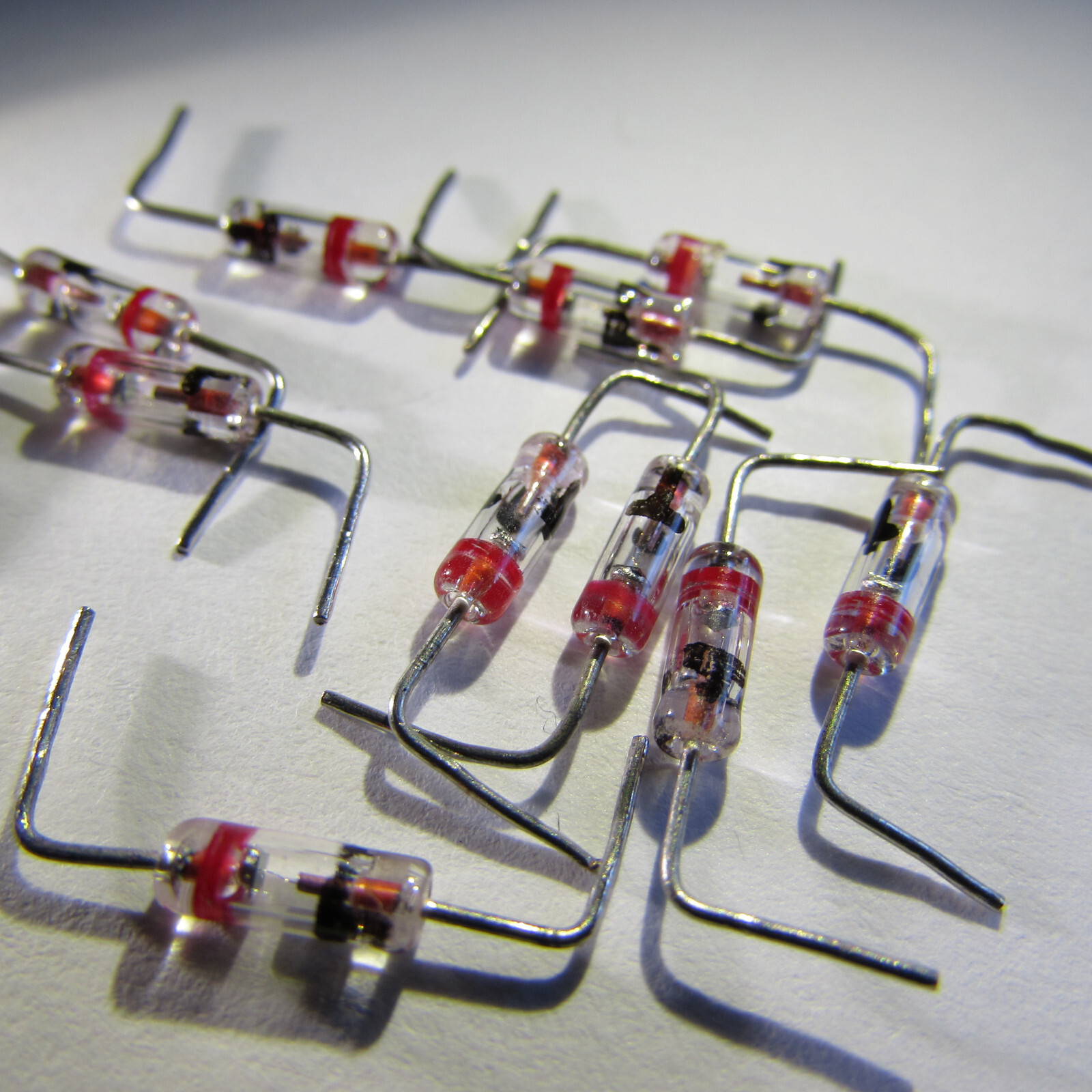 1N34 Transitron Germanium GOLD BONDED Diodes Typical 0.235 to .250V Breakdown 10