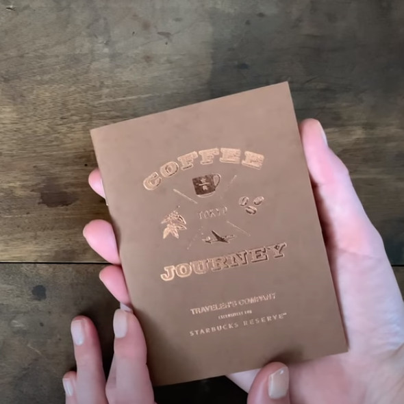TRAVELER’S notebook Starbucks Reserve Roastery Camel passport size Set of 8